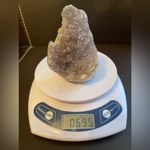 Amethyst cluster. 0.695 lb